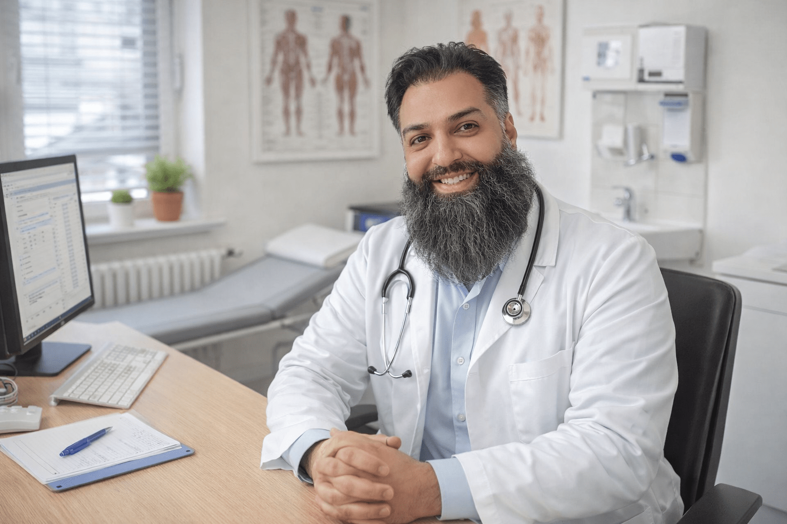 Mujtaba Mostakiem, Facharzt für Neurologie und Betriebsmediziner